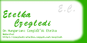 etelka czegledi business card